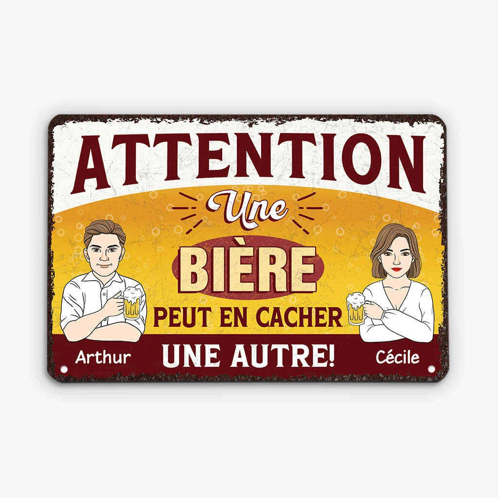 Plaque De Porte Drôle – Une Bière Peut En Cacher Une Autre 4 Plaque De Porte Drôle – Une Bière Peut En Cacher Une Autre – Image 2