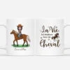 La Vie Est Meilleure Avec Un Cheval - Tasse Personnalisée Animaux 1 La Vie Est Meilleure Avec Un Cheval - Tasse Personnalisée Animaux -Cadeau Plus 2935MFR1 la vie est meilleure avec un cheval tasse personnalisee animaux