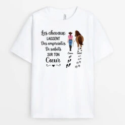 Les Chevaux Laissent Des Empreintes De Sabots - T Shirt Cheval Personnalisé