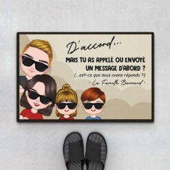 Paillasson Personnalisé Famille Humoristique