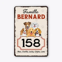 Plaque Numéro Maison Chien – Famille Et Toutou Réunis