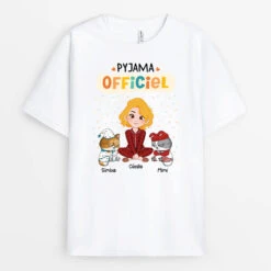 Pyjama Officiel Version Chats En Colère - Tee Shirt Chat Personnalisé