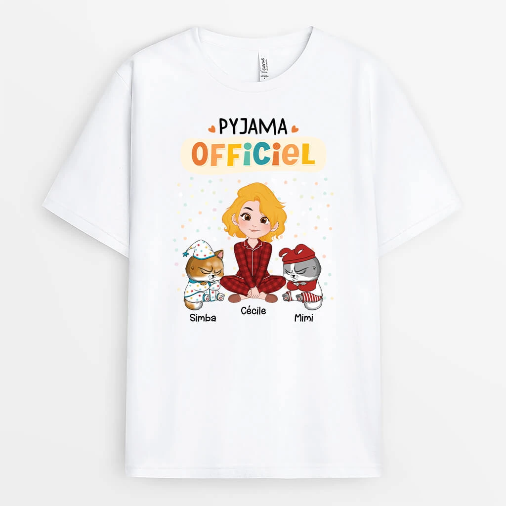 Pyjama Officiel Version Chats En Colère - Tee Shirt Chat Personnalisé 3 Pyjama Officiel Version Chats En Colère - Tee Shirt Chat Personnalisé