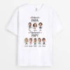 D'abord Papa Maintenant Papy Avec Visages - Tee Shirt Personnalisé -Cadeau Plus 3152AFR2 dabord papa maintenant papy avec visages tee shirt chat personnalise