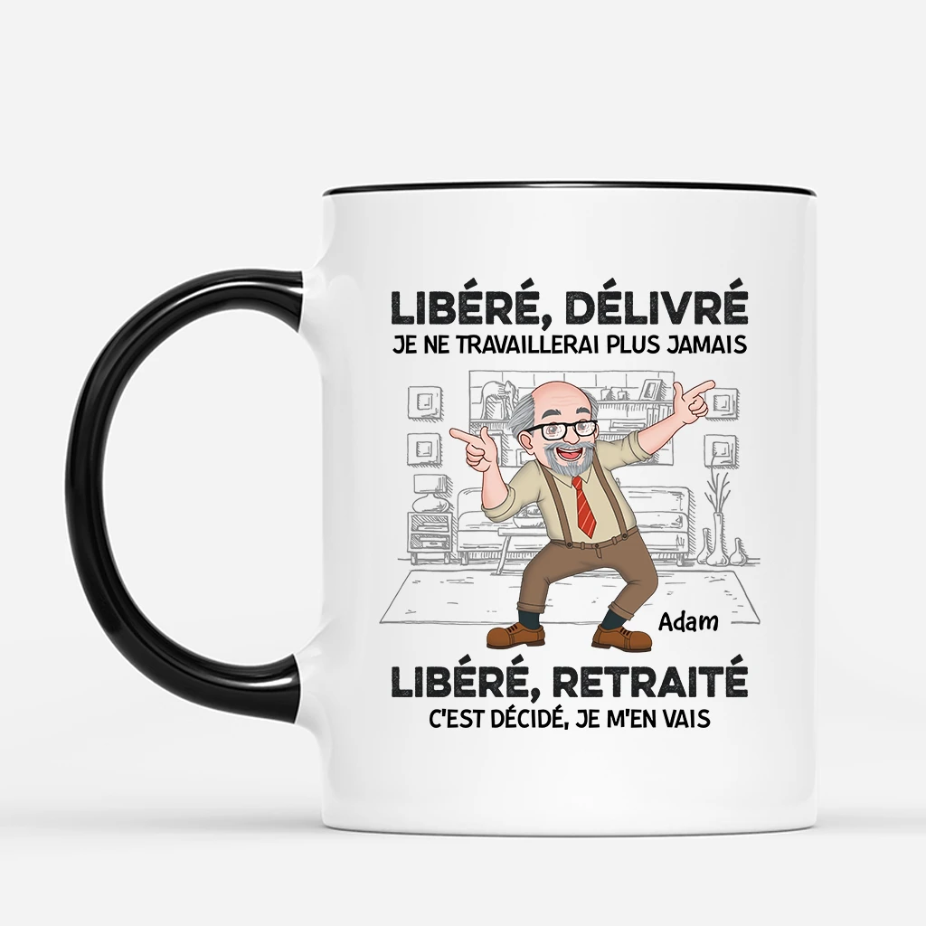 Mug Retraite Homme Personnalisé - C'est Décidé Je M'En Vais 4 Mug Retraite Homme Personnalisé - C'est Décidé Je M'En Vais – Image 2