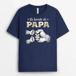 La Bande À Papa Version Carte Avec Les Bosses De Poing - T-Shirt Papy Papa Personnalisé