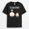 Les Vrais Hommes Câlinent Des Chats Version Se Cogner De Poing - Tee Shirt Avec Des Chats -Cadeau Plus 3275AFR1 les vrais hommes calinent des chats version se cogner de poing tee shirt avec des chats