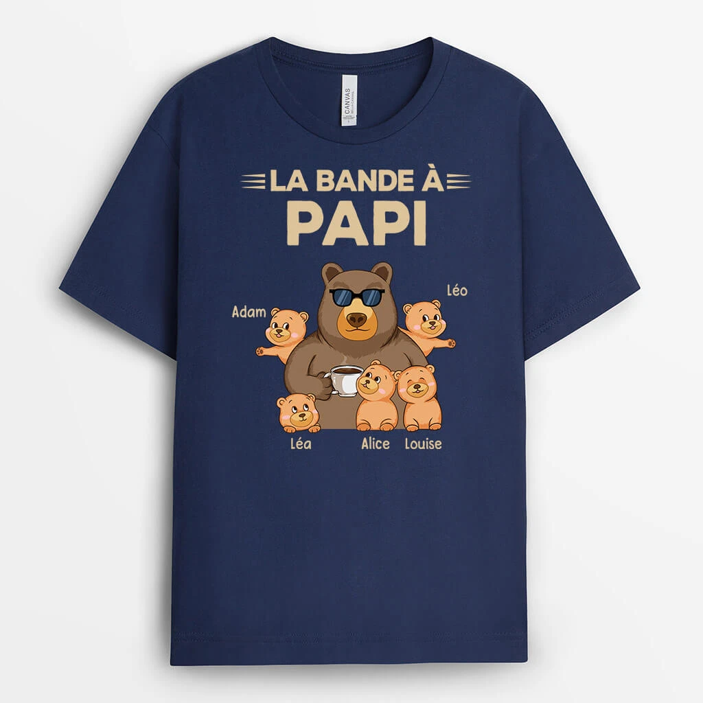 T Shirt Personnalisé Papy - Tee Shirt Papy Ours 3 T Shirt Personnalisé Papy - Tee Shirt Papy Ours