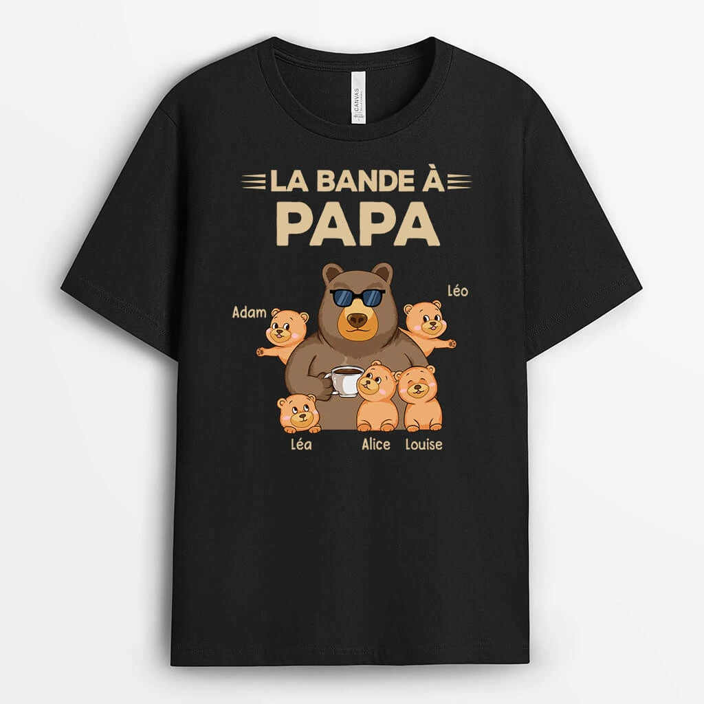 T Shirt Personnalisé Papy - Tee Shirt Papy Ours 4 T Shirt Personnalisé Papy - Tee Shirt Papy Ours – Image 2