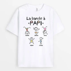 La Bande À Papy Espiègle Version Bonhommes Allumettes - Tee Shirt Papy Personnalisable