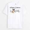 Papa Chien Avec Photo Du Chien - T Shirt Personnalisé Chien -Cadeau Plus 3327AFR1 papa chien avec photo du chien t shirt personnalise chien