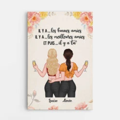 Il Y A Toi - Toile Pour Meilleure Amie Personnalisé