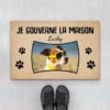 Je Gouverne La Maison Avec Photo Du Chien - Paillasson Personnalisé 2 Je Gouverne La Maison Avec Photo Du Chien - Paillasson Personnalisé -Cadeau Plus 3397DFR1 je gouverne la maison avec photo du chien Paillasson chien personnalise