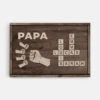 Papa Version Bosse De Poing Et Mots Croisés - Toile Personnalisée Papa -Cadeau Plus 3440CFR1 papa version bosse de poing et mots croises toile personnalisee papa