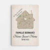 Toile Personnalisée Famille – Home Sweet Home Depuis… -Cadeau Plus 3468CFR1 la famille home sweet home depuis toile personnalisee famille