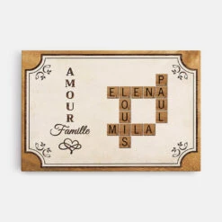 Toile Famille Personnalisable – L’amour D’une Famille Unique