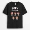 Papy Le Plus Aimé Avec Visage - Tee Shirt Pour Papy -Cadeau Plus 3496AFR1 papy le plus aime avec visage tee shirt pour papy
