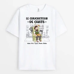 Le Chuchoteur De Chats - Tee Shirt Avec Des Chats