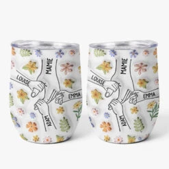 [Effet D'Impression 3D] Gobelet Personnalisé 355ml - Fleurs Douces