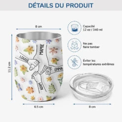 [Effet D'Impression 3D] Gobelet Personnalisé 355ml - Fleurs Douces -Cadeau Plus 3534TFR3 effet dimpression 3d gobelet personnalise 355ml fleurs douces 3534T6O5A
