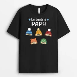 La Bande À Papy Version Bonnet De Noël - Tee Shirt Papy Personnalisé