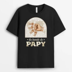 La Bande À Papy Version Check Avec La Carte Du Monde En Arrière-Plan - Tee Shirt Pour Papy