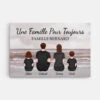 Famille Pour Toujours Version Sombre - Toile Personnalisable Famille -Cadeau Plus 3556CFR1 famille pour toujours version sombre toile personnalisable famille