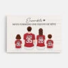 Toile Famille Personnalisée – Ensemble, Une équipe De Rêve