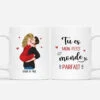 Tu Es Mon Petit Monde Parfait - Mug Personnalisé Couple -Cadeau Plus 3660MFR1 tu es mon petit monde parfait mug personnalise couple
