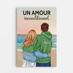 Un Amour Inconditionnel - Tableau Personnalisé Couple