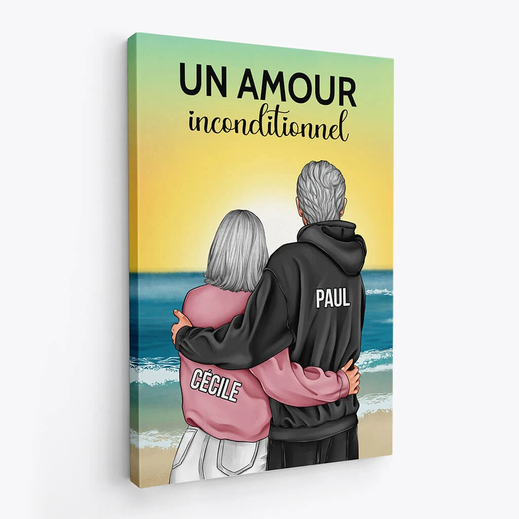 Un Amour Inconditionnel - Tableau Personnalisé Couple 4 Un Amour Inconditionnel - Tableau Personnalisé Couple – Image 2
