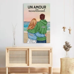 Un Amour Inconditionnel - Tableau Personnalisé Couple 7 Un Amour Inconditionnel - Tableau Personnalisé Couple -Cadeau Plus 3694CFR3 un amour inconditionnel tableau personnalise couple