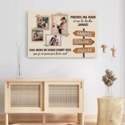 Prends Ma Main Et Ne La Lâche Jamais - Toile Couple Personnalisée 7 Prends Ma Main Et Ne La Lâche Jamais - Toile Couple Personnalisée -Cadeau Plus 3697CFR3 prends ma main et ne la lache jamais toile couple personnalisee