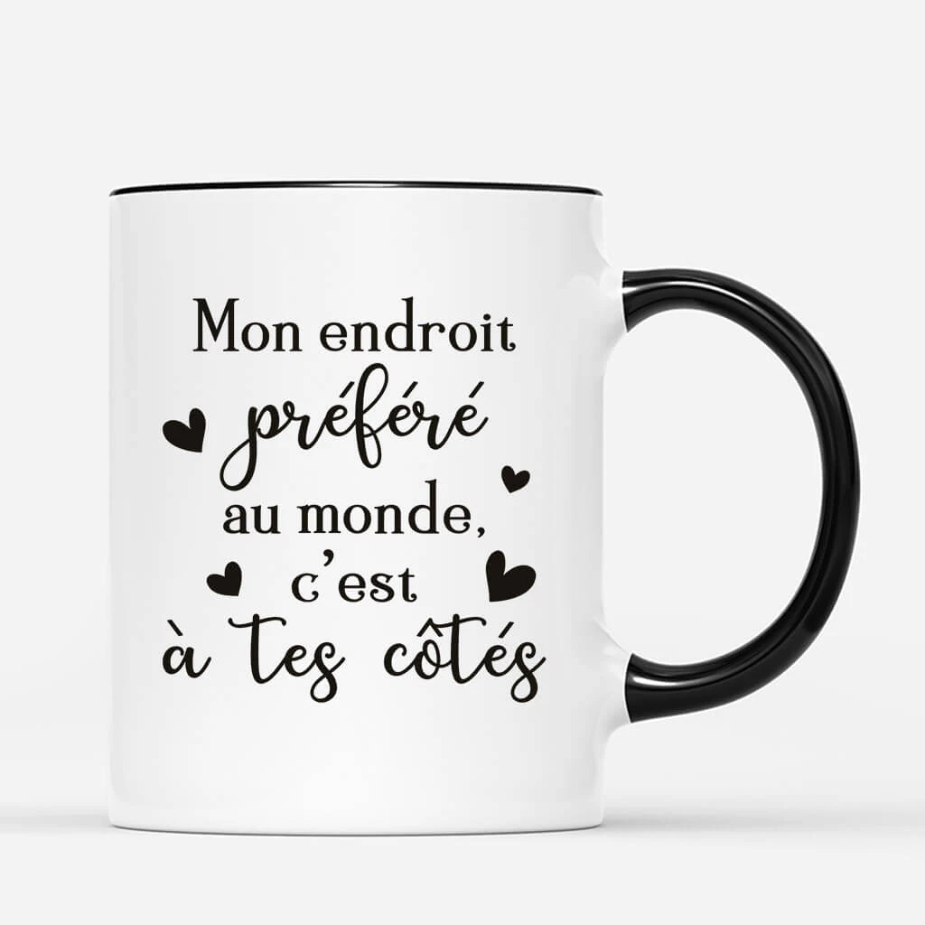 Mon Endroit Préféré Dans Ce Monde Version Romantique - Mug Personnalisable Pour Couple 5 Mon Endroit Préféré Dans Ce Monde Version Romantique - Mug Personnalisable Pour Couple – Image 3