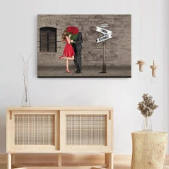 Étreinte Éternelle Depuis - Toile Personnalisable Couple -Cadeau Plus 3729CFR3 etreinte eternelle depuis toile personnalisable couple