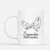 Ensemble Pour Toujours Version Croisant Les Doigts - Mug Couple Personnalisé -Cadeau Plus 3759MFR1 ensemble pour toujours version croisant les doigts mug couple personnalise 3759M