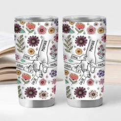 [Effet D'Impression 3D] Mug Isotherme 590ml Personnalisé - Maman - Fleurs De Famille -Cadeau Plus 3764TFR2 effet dimpression 3d mug isotherme 590ml personnalise maman fleurs de famille 3764T6T5A