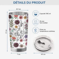 [Effet D'Impression 3D] Mug Isotherme 590ml Personnalisé - Maman - Fleurs De Famille -Cadeau Plus 3764TFR3 effet dimpression 3d mug isotherme 590ml personnalise maman fleurs de famille 3764T6T5A