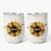 Mug Isotherme 355ml Personnalisé - Dessin Fleur Tournesol - Maman Et Mamie -Cadeau Plus 3827TFR1 verre a vin personnalise avec couvercle dessin fleur tournesol maman et mamie 3827T5E3A