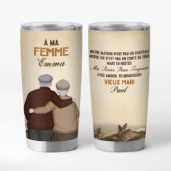 Mug Isotherme 590ml Personnalisé - À Ma Femme - À Mon Mari