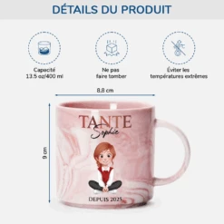 Tasse Personnalisée Effet Marbre - Cadeau Pour Tante -Cadeau Plus 3866MFR3 tasse personnalisee effet marbre cadeau pour tante 3866M5T0A