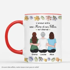 [Effet D'Impression 3D] Mug Maman Personnalisé - Maman Et Sa Fille