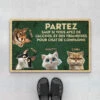 Paillasson Personnalisé Chat - Partez Sauf Si 2 Paillasson Personnalisé Chat - Partez Sauf Si -Cadeau Plus 3871DFR1 paillasson personnalise chat partez sauf si 3871DTT5C