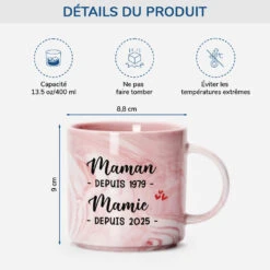 Tasse Effet Marbre Pour Femme - Maman Mamie - Mots Croisés -Cadeau Plus 3876MFR3 tasse effet marbre pour femme maman mamie mots croises 3876M3L5A
