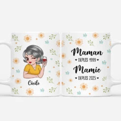 Tasse Femme Personnalisée - Maman Mamie Charmante