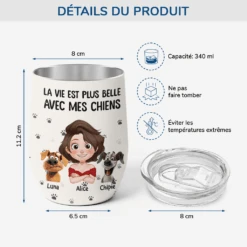 Mug Isotherme 355ml Personnalisé - La Vie Est Plus Belle Avec Les Chiens -Cadeau Plus 3903TFR3 mug isotherme 590ml personnalise la vie est plus belle avec les chiens 3903T5N0C 1