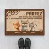 Paillasson Personnalisé Chat - Partez Sauf Si - Design Humour -Cadeau Plus 3905DFR1 paillasson personnalise chat partez sauf si design humour 3905D5T5C