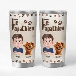 Mug Isotherme 590 Ml Personnalisé - Le Papa Chien