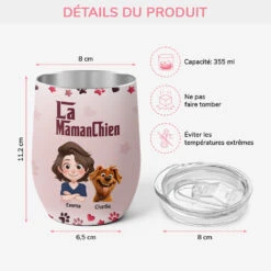 Mug Isotherme 355 Ml Personnalisé - La Maman Chien -Cadeau Plus 3908TFR3 mug isotherme 355 ml personnalise la maman chien 3908tq0c
