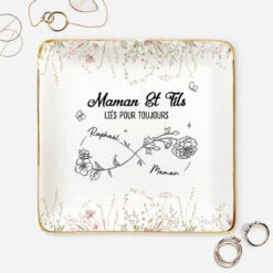 Coupelle À Bijoux Personnalisé - Nous Sommes Liés Pour Toujours